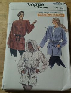 a women's coat and jacket sewing pattern