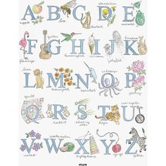 the alphabet is made up of animals and letters