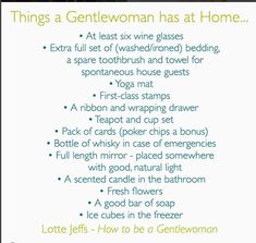 a sign that says things a gentleman has at home, and features instructions on how to use it