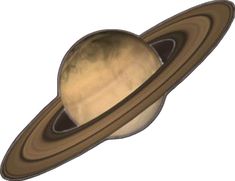 an artist's rendering of the planet saturn, with its rings in brown and white