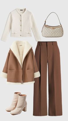 How To Style Brown Pants, Winter Cozy Outfit, Outfits For Thanksgiving, Brown Aesthetic Outfit, Brown Pants Outfit, 00s Mode, Winter Fashion Outfits Casual