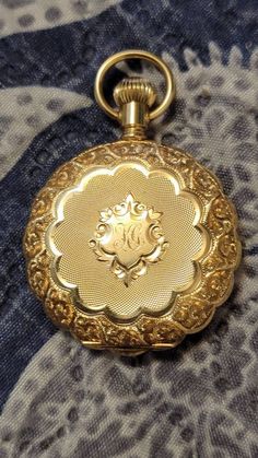 Hi buyers You are buying an Antique American Waltham 14k Yellow Gold Manual Wind Ladies Pocket Watch, it's in great condition. My grandfather owned it, he had it put away in a small safe for a very long time. It was an auction buy in 1978, it was a one owner picket watch, she never used it. All the doors are tight, and the case is in mint condition. This would be a great gift for someone special, it would be a hell of a gift. Please follow me, I will add more listings every week. Thanks Heirloom Gold Engraved Watch, Formal Engraved Gold Jewelry And Watches, Compact Yellow Gold Jewelry For Formal Occasions, Heirloom Yellow Gold Pocket Watch For Formal Occasion, Formal Engraved Yellow Gold Jewelry And Watches, Engraved Yellow Gold Watches For Anniversary, Timeless Collectible Yellow Gold Jewelry And Watches, Antique Gold Round Jewelry And Watches, Heirloom Yellow Gold Pocket Watch For Anniversary