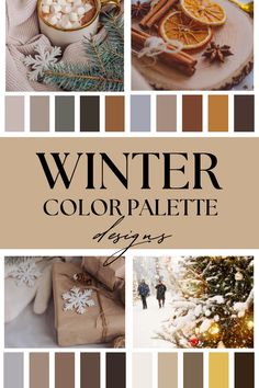 winter color palettes for the holidays