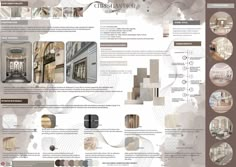 an architectural brochure is shown with many details