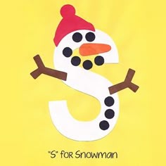 the letter s is for snowman