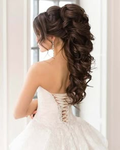 Up Wedding Hair, Wedding Hair Ideas, Half Up Wedding, Half Up Wedding Hair, Classic Wedding Hair, Wedding Hair Half, Quinceanera Hairstyles, Quince Hairstyles, Best Wedding Hairstyles