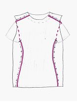 an image of a women's t - shirt sewing pattern