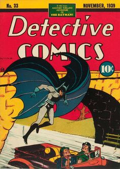 an old comic book cover for the batman movie