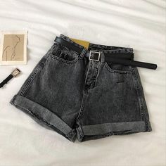 Brand Name: FitaylorMaterial: PolyesterDecoration: HOLEDecoration: SashesOrigin: CN(Origin)Waist Type: HIGHPant Style: RegularGender: WOMENFit Type: LOOSEAge: Ages 18-35 Years OldStyle: CasualModel Number: R20603BItem Type: ShortsFabric Type: DenimClosure Type: Button FlyMaterial Composition: denimPattern Type: Solid Blue Jeans Shorts, Grey Denim Shorts, Shorts With Belt, Black Jean Shorts, Blue Jean Shorts, Summer Black, Grey Denim, Color Shorts, Hot Dress