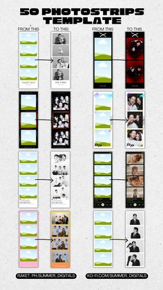 Photo strip templates, Photo booth Templates, Photobooth Templates Photostrip Template, Photo Booth Templates, Templates Photo, 50 Aesthetic, Photobooth Template, Online Scrapbook, Graphic Shapes Design, Keyword Elements Canva, Graphic Shapes