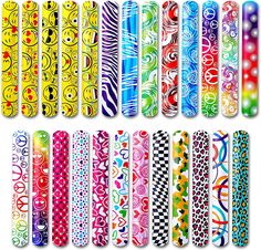 many different colored and patterned paper rolls