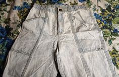 CLASSIC '80s jeans right here.  They have the high, elastic waist, seams down the middle of the legs, those pronounced front pockets and no back pockets.  Some real Napoleon Dynamite action.   These were worn a whole lot and have some yellowing/discoloration as well as wear here and there.  The elastic on the waist is deteriorating so crinkly and not stretchy anymore- you'd probably need a belt with them depending on your size. 80s Jeans, Napoleon Dynamite, Elastic Waist Jeans, Waist Jeans, Womens Jeans, Acid Wash, The High, The Middle, Elastic Waist