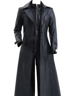 Resident Evil 5 Albert Wesker Trench Coat Resident Evil 5, Albert Wesker, Black Trench Coat, Black Leather Coat, Black Costume, Trench Coat Men, Leather Trench, Trench Jacket, Trench Coat Black