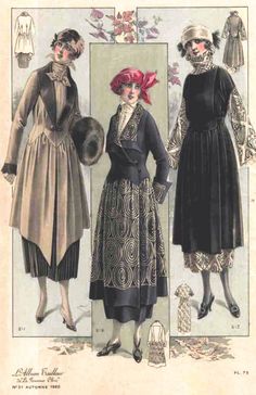 Anything Goes - 1920 1920 Outfits, Vintage Winter Fashion, Style Année 20, Fall Fashion Coats, Dress Illustration, Fashion Illustration Vintage, 1920s Style