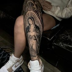 Lopez Tattoo Last Name, A Small Tattoo, The Virgin Of Guadalupe, Mary Tattoo, Realistic Tattoo Sleeve, Pretty Hand Tattoos, Chicano Tattoos, Tattoos For Women Half Sleeve, Chicano Art Tattoos