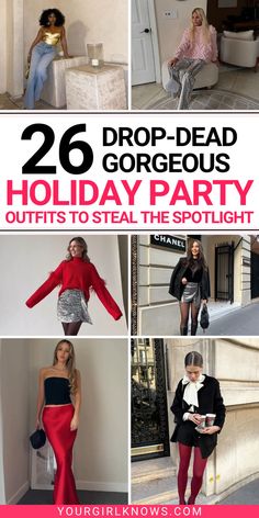 Oh, the holiday season! That magical time when the air smells like gingerbread, and you’re juggling gift lists longer than your arm. But let’s be honest—one of the best parts? Dressing up for those epic holiday parties! Try these holiday party outfits to have total blast!! Cute Work Christmas Party Outfits, Christmas Party Wear Women, Casual Dressy Christmas Outfits, Office New Year Party Outfit, Holiday Party Looks 2024, Holiday Office Party Outfit Casual, Sparkly Holiday Outfit, Holiday Casual Outfits Party, Holiday Party Work Outfit