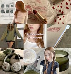 collage of photos with various items and text