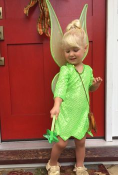 Tinkerbell costume girl princess party children or toddler | Etsy Tiger Lilly Costume, Tinkerbell Costume Kids, Girls Tinkerbell Costume, Green Fairy Dress, Tinkerbell Halloween Costume, Tinkerbell Wings, Easy Halloween Outfit, Green Fairy Wings, Tinkerbell Dress