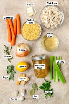 the ingredients needed to make this recipe include carrots, celery, parsley, garlic, butter, and mayonnaise