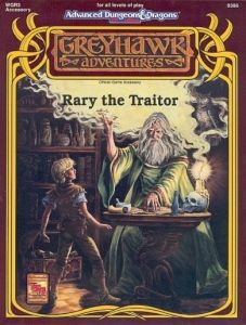 the cover to greyhawk adventures, featuring an image of a wizard and a boy