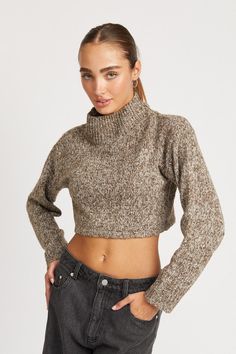 SIZE & FIT :MODEL WEARS SIZE SMALLMODEL'S HEIGHT 5'9Made In: IMPORTEDFabric Contents: 100% POLYESTER Silhouette Mode, Trendy Crop Tops, Turtle Neck Crop Top, Fashion Silhouette, Figure Size, Womens Turtleneck, Crop Top Sweater, Top Crop, Neck Crop Top