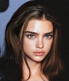 Brown Hair Blue Eyes Face Claim, Blue Eyes Brown Hair Girl, Brown Hair Blue Eyes Girl, Beautiful Girls Dp, Blue Eyes Brown Hair, Models Outfits, Ig Models, Victoria Secret Models