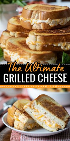 Say hello to the ultimate grilled cheese sandwich! Thanks to a secret blend of ingredients, this gourmet grilled cheese is indeed one of the best lunch recipes. Ready in just 15 minutes, it's also a perfect busy weeknight dinner! Grilled Cheese With Feta, Best Grilled Cheese On Sourdough, The Ultimate Grilled Cheese, Former Grilled Cheese, Blackstone Grill Cheese, Grilled Cheese With Shredded Cheese, The Best Grilled Cheese Sandwiches, Goat Cheese Grilled Cheese Sandwiches, Velveeta Grilled Cheese