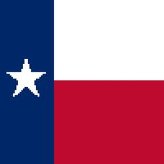 the texas state flag is shown in red, white and blue with a star on it