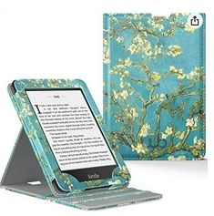 an open kindle case sitting on top of a table