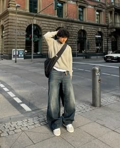 Male Baggy Jeans, Baggy Outfits Men, Masc Clothing, Street Style Male, Old Money Outfit Ideas, Boy Streetwear, Old Money Outfit