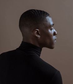 lighting A Black, A Man, Turtle Neck, Photography, Black