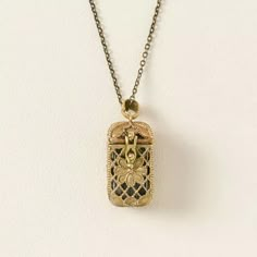 Tiny Tarot Deck Necklace | Tarot Tarot Card Accessories, Vintage Charm Rectangular Pendant Jewelry As Gift, Vintage Charm Rectangular Pendant Jewelry For Gift, Spiritual Locket Necklace For Keepsake, Antique Handmade Rectangular Necklace, Vintage Charm Jewelry Gift With Rectangular Shape, Vintage Charm Rectangular Jewelry Gift, Spiritual Medallion Necklace With Vintage Charm, Spiritual Medallion Necklace With Filigree Details