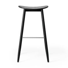 a black stool with a white background