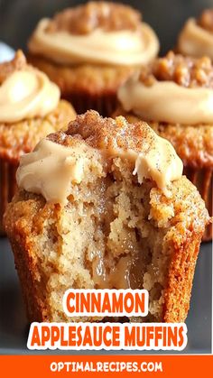 Bite into fall with these irresistibly moist Cinnamon Applesauce Muffins! 🍂🧁 Packed with warm cinnamon spice and the natural sweetness of applesauce, these muffins are the ultimate cozy treat. Perfect for breakfast, snacks, or whenever you’re craving a soft, flavorful bite that tastes like a hug in muffin form! 🌞 Make a batch and watch them disappear fast – save this recipe for your next baking day! Cinnamon Applesauce Muffins, Cinnamon Raisin Muffins, Recipe Using Applesauce, Cinnamon Roll Cupcakes, Cinnamon Sugar Muffins, Applesauce Bread, Cinnamon Applesauce, Apple Muffin Recipes, Snack Easy