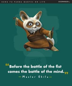 a poster with the caption before the battle of the fist comes the battle of the mind