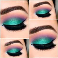 Urban Decay Electric Palette Extreme Make-up, Urban Decay Electric Palette, Maquillage Yeux Cut Crease, Urban Decay Cosmetics, Smink Inspiration, Beautiful Eye Makeup