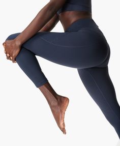 Multi-sport Gym Leggings Designed For Every WorkoutStretchy Fabric With Flattering Seams To Sculpt The BumSweat-wicking And Quick Drying For All SportsSide Pocket And Back Zip PocketInseam Length: 24" / 60cm Blue Compressive Yoga Pants For Active Wear, Blue Go-dry Tights For Workout, Navy Go-dry Athleisure Bottoms, Blue Sporty Running Pants, Sporty Blue Running Pants, Sporty Blue Pants For Running, Compressive Blue Yoga Pants For Sports, Blue Compressive Yoga Pants For Sports, Functional Blue Yoga Pants For Sports