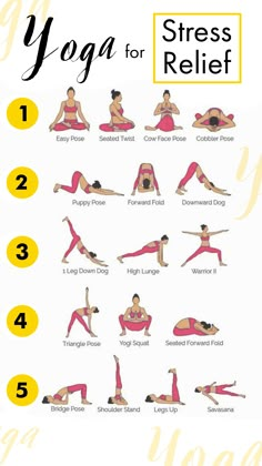 Yoga asanas for stress relief Morning Yoga Routine, Poses For Beginners, Yoga Video, Daily Yoga Workout, Easy Yoga Poses, Trening Fitness, Yoga Posen