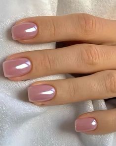 Short Gel Nails Clean Look, Nails To Show Nail Tech, Nurse Appropriate Nails, Chic Square Nails, Nails One Color Simple Classy, Wide Nails Designs, Short Nail Mani, Classy Short Nails Acrylic, Wedding Guest Nails Short