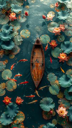 #LotusPond #Boat #DrizzlingRain #ChinesePaintingStyle #FantasyArt #UltraRealistic #4k Lotus In Pond, Lotus Pond Painting, Flowy Art, Chinese Painting Style, Fish In Pond, Fantasy Art Style, Boat Painting Acrylic, Aerial Views Landscape, Drizzling Rain