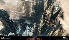 ArtStation - Darktide - "Tertium - Hive City", Exterior Environment Concepts City Exterior, Eagle Logo