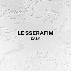 the words le sefraim easy are written in black on a white paper background