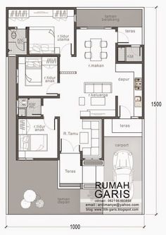 the floor plan for an apartment with two bedroom and one bathroom, including a living room