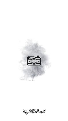 a black and white drawing of a camera