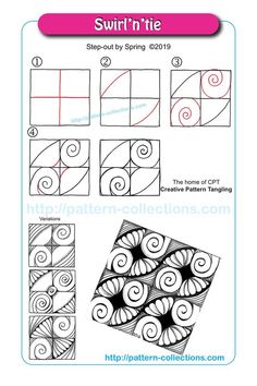 the instructions for how to draw spirals in this step - by - step drawing lesson