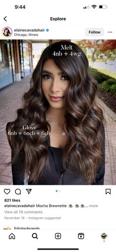 Dark Brunette Formulas, Dark Brown Shades Eq Formula, Shades Eq Brunette Formulas, Light Mushroom Brown Hair Color, Chocolate Brown Hair Formula, Redken Shades Eq Formulas Brown, Level 4 Hair, Brunette Formulas, Redken Shade