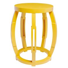 an image of a yellow stool on white background