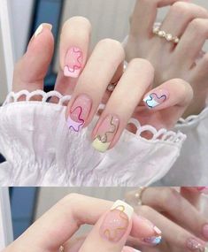 Art Negative Space, White Tips, Hello Nails, Hippie Nails, Summer Nail Art, Punk Nails, Fancy Nails Designs, Korean Nails