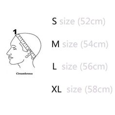 an image of a woman's head with measurements