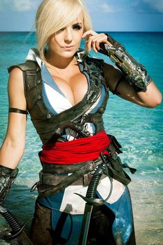 Cosplay Jessica Nigri Assassin's Creed Assassin's Creed Cosplay, Connor Kenway, Assassins Creed Black Flag, Belle Cosplay, Hollywood Celebrities, Assassins Creed